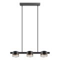 LED Pakabinamas sietynas MIRELLA 3xGX53/6W/230V juoda