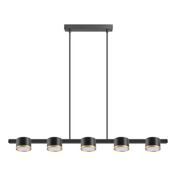 LED Pakabinamas sietynas MIRELLA 5xGX53/6W/230V juoda