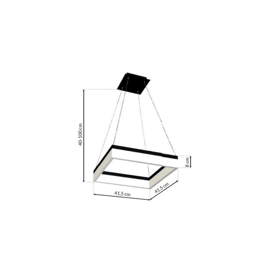 LED Pakabinamas sietynas NERO 1xLED/32W/230V