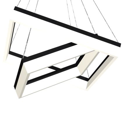 LED Pakabinamas sietynas NERO 2xLED/80W/230V