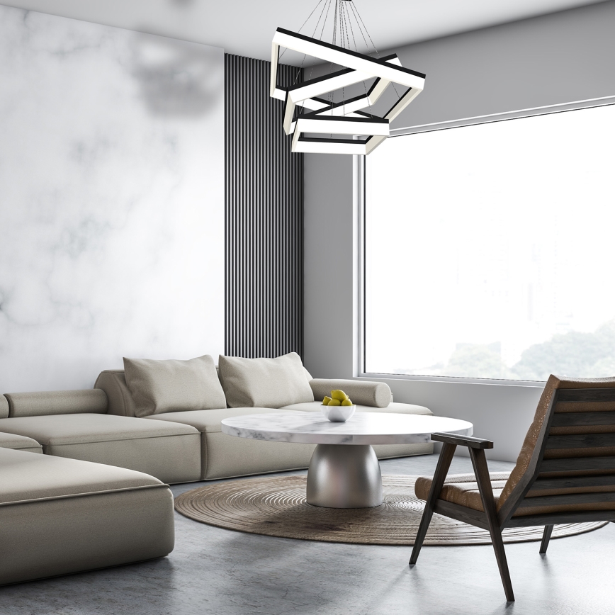 LED Pakabinamas sietynas NERO 3xLED/140W/230V