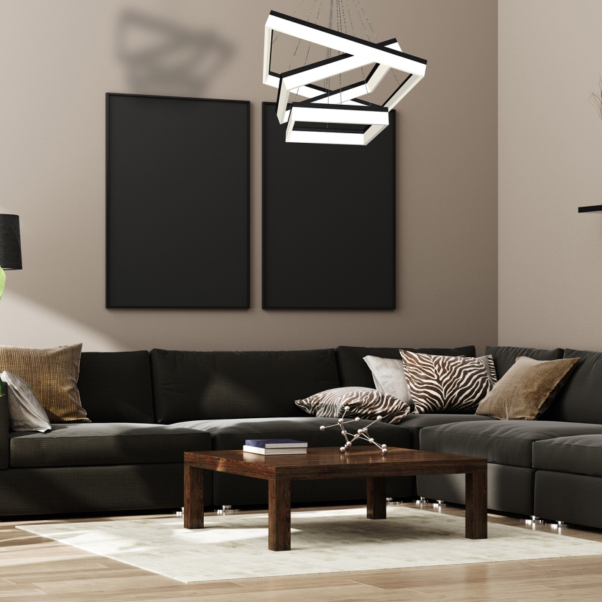 LED Pakabinamas sietynas NERO 3xLED/140W/230V