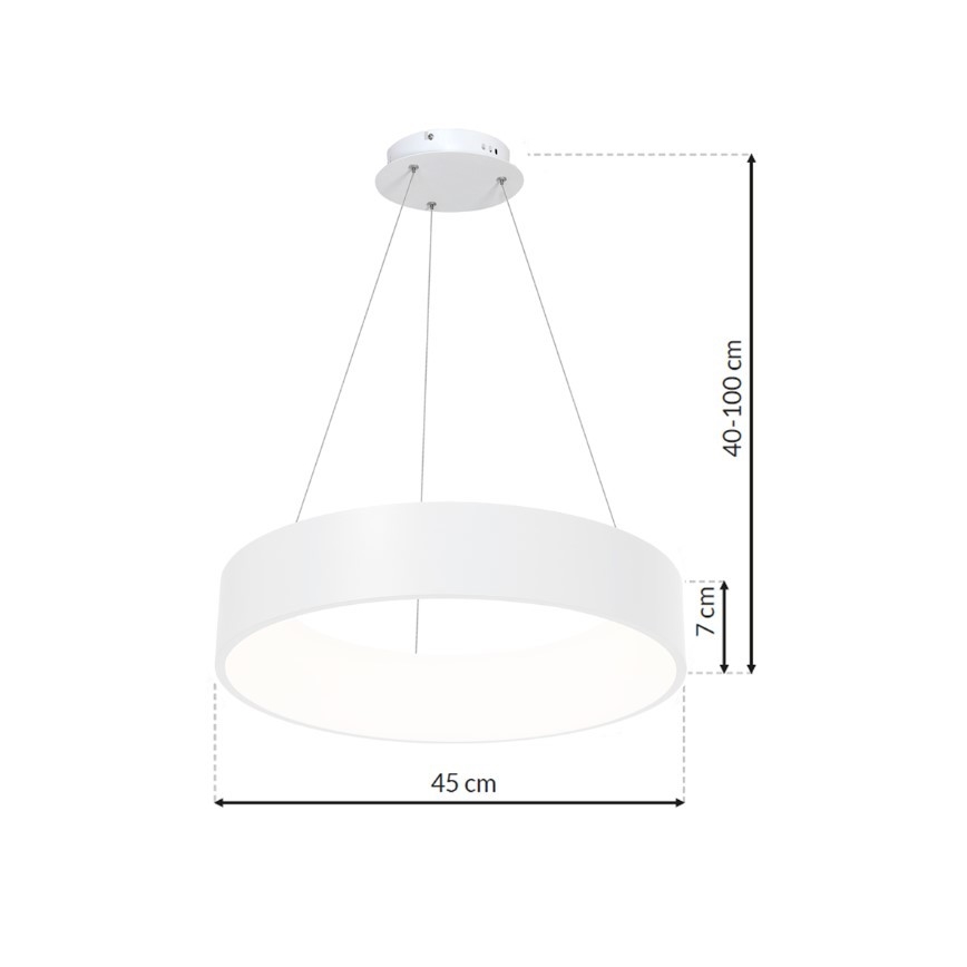 LED Pakabinamas sietynas OHIO LED/24W/230V