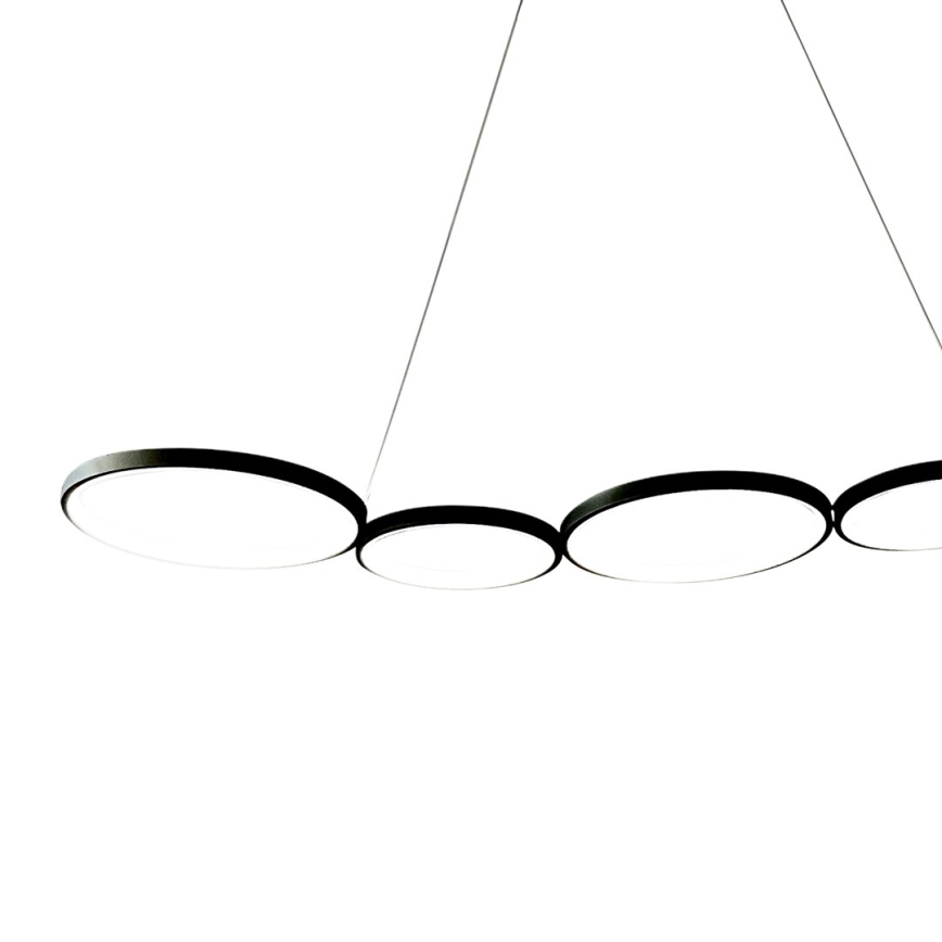 LED Pakabinamas sietynas OLYMPIA 5xLED/10W/230V juoda