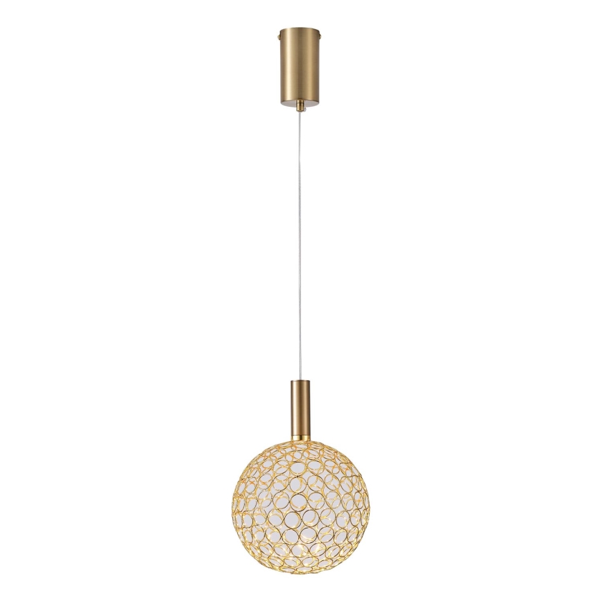 LED Pakabinamas sietynas PERFORATO LED/6,3W/230V 3000K auksas diametras 20 cm
