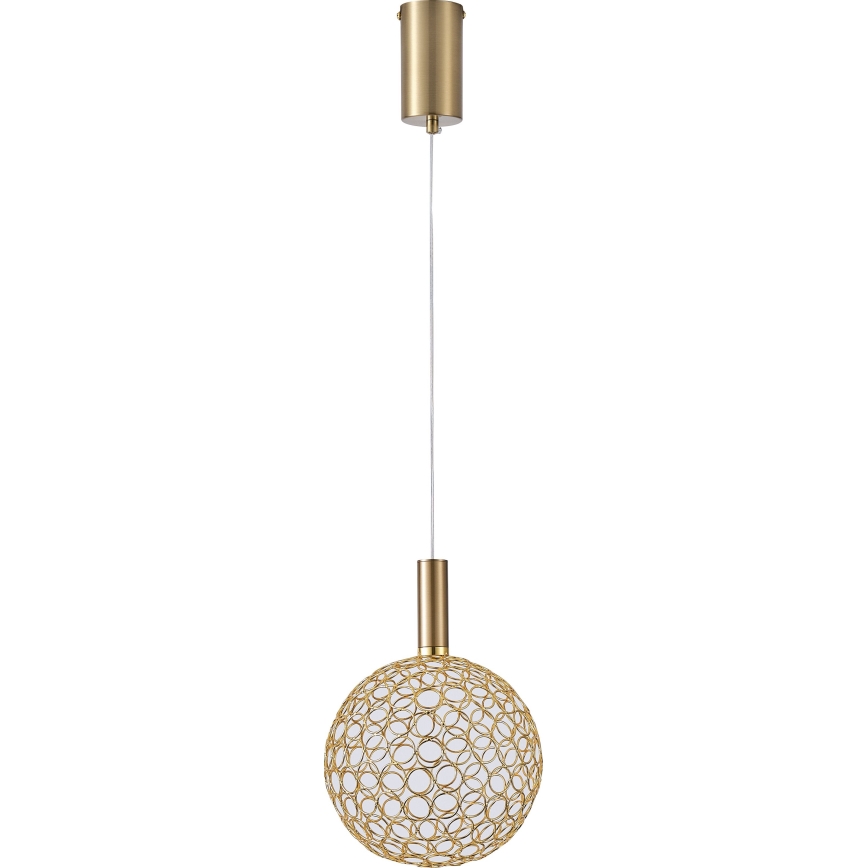 LED Pakabinamas sietynas PERFORATO LED/6,3W/230V 3000K auksas diametras 20 cm