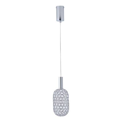 LED Pakabinamas sietynas PERFORATO LED/6,3W/230V 3000K blizgus chromas diametras 13 cm