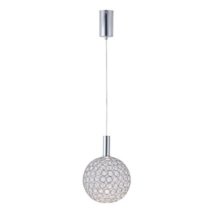 LED Pakabinamas sietynas PERFORATO LED/6,3W/230V 3000K blizgus chromas diametras 20 cm
