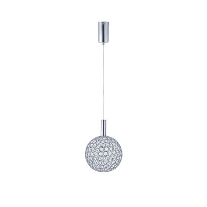 LED Pakabinamas sietynas PERFORATO LED/6,3W/230V 3000K blizgus chromas diametras 20 cm