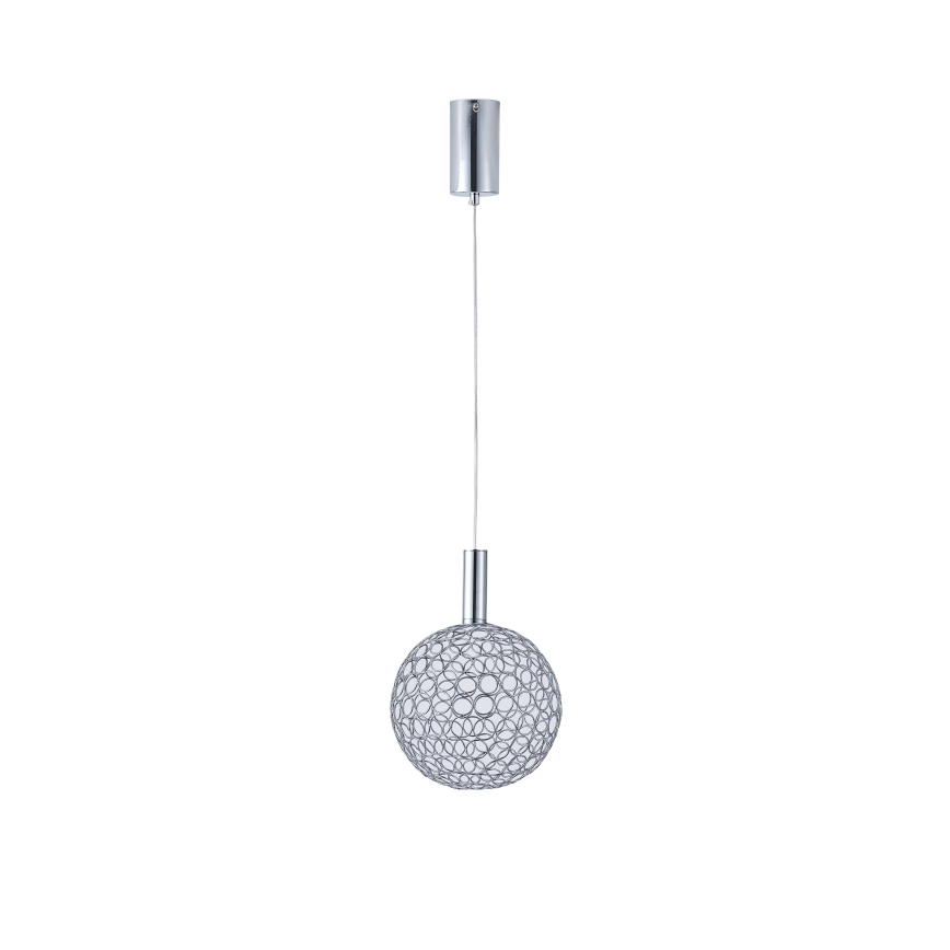 LED Pakabinamas sietynas PERFORATO LED/6,3W/230V 3000K blizgus chromas diametras 20 cm