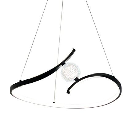 LED Pakabinamas sietynas PERLA LED/34W/230V juoda