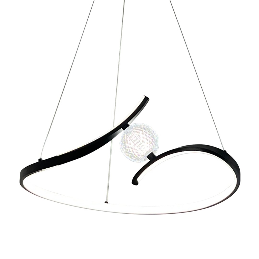 LED Pakabinamas sietynas PERLA LED/34W/230V juoda