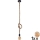 LED Pakabinamas sietynas ROPE 1xE27/8W/230V
