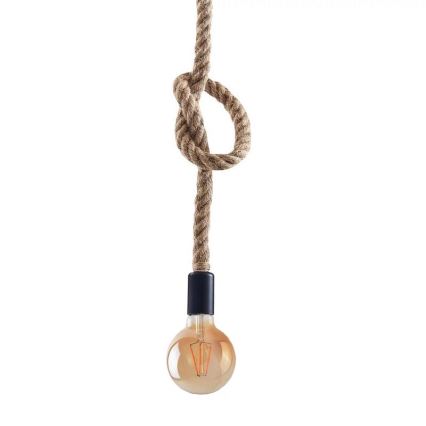LED Pakabinamas sietynas ROPE 1xE27/8W/230V