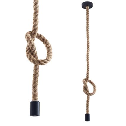 LED Pakabinamas sietynas ROPE 1xE27/8W/230V