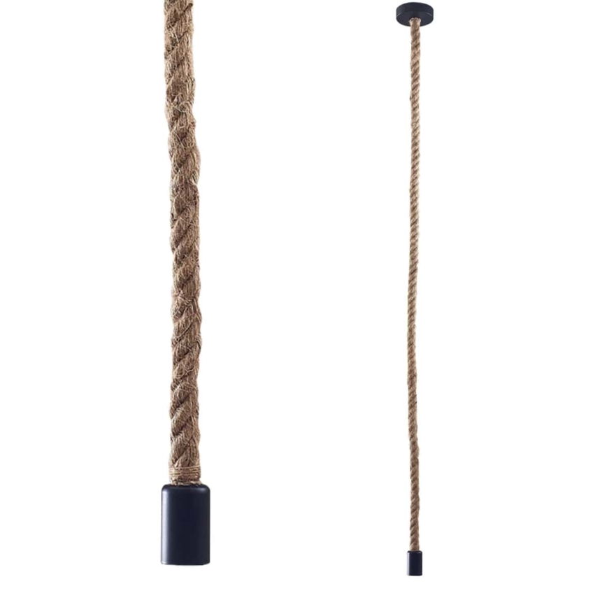 LED Pakabinamas sietynas ROPE 1xE27/8W/230V