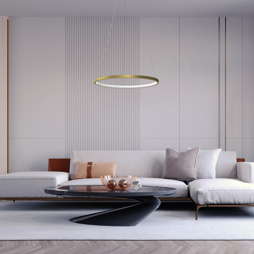 LED Pakabinamas sietynas ROTONDA LED/27W/230V aukso