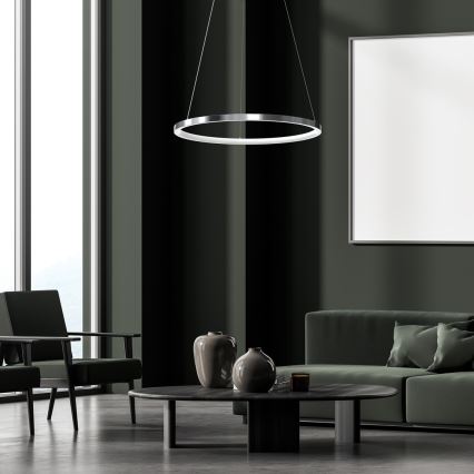 LED Pakabinamas sietynas ROTONDA LED/27W/230V blizgus chromas