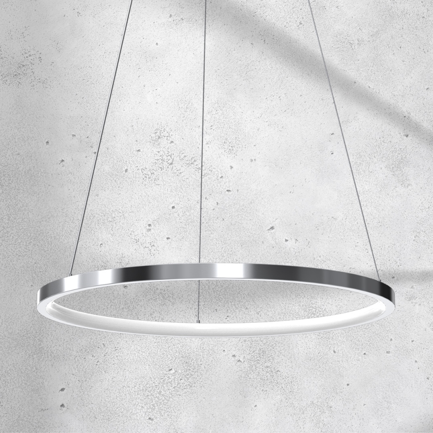 LED Pakabinamas sietynas ROTONDA LED/27W/230V blizgus chromas