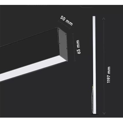 LED Pakabinamas sietynas SAMSUNG CHIP LED/40W/230V 3000K/4000K/6400K