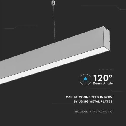 LED Pakabinamas sietynas SAMSUNG CHIP LED/40W/230V 4000K sidabras