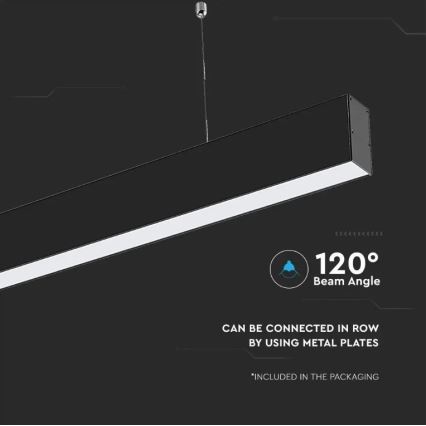 LED Pakabinamas sietynas SAMSUNG CHIP LED/40W/230V 6400K juodas