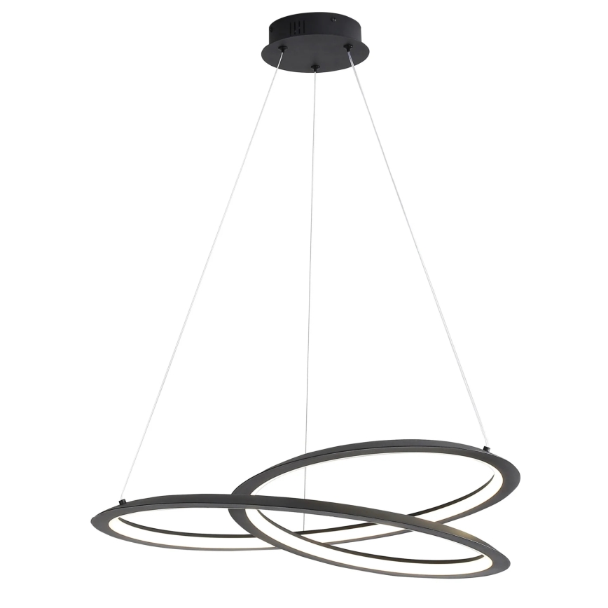 LED Pakabinamas sietynas TANGO LED/44W/230V 4000K diametras 60 cm juoda