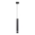 LED Pakabinamas sietynas TUBA 1xGU10/4,8W/230V juoda/blizgus chromas