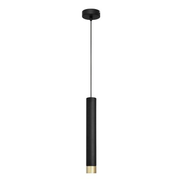 LED Pakabinamas sietynas TUBA 1xGU10/4,8W/230V juodas/aukso