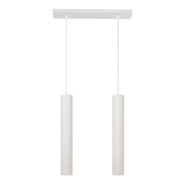 LED Pakabinamas sietynas TUBA 2xGU10/4,8W/230V baltas