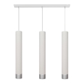 LED Pakabinamas sietynas TUBA 3xGU10/4,8W/230V baltas/matinis chromas