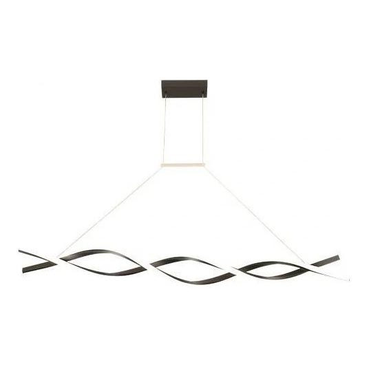 LED Pakabinamas sietynas TWIST LED/37W/230V 4000K 120 cm juoda