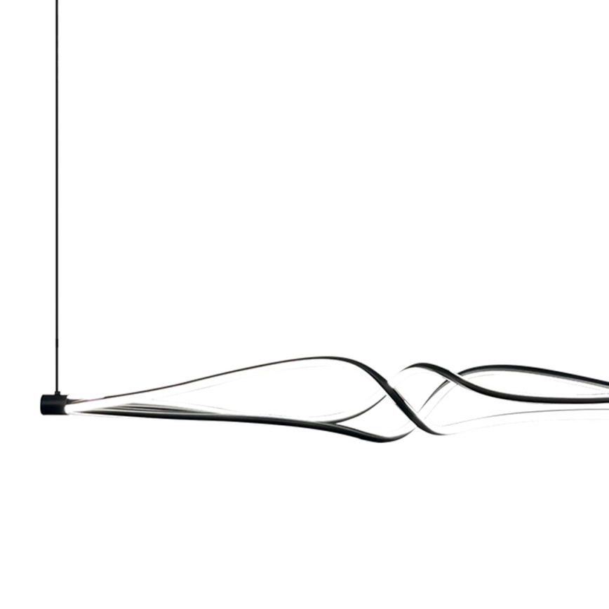 LED Pakabinamas sietynas TWISTER LED/56W/230V juoda