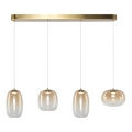 LED Pakabinamas sietynas VASO LED/15W/230V auksas/dūminis