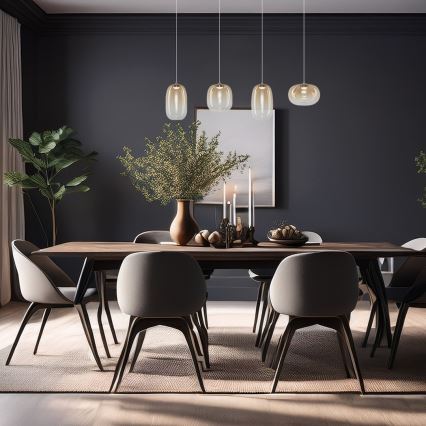LED Pakabinamas sietynas VASO LED/15W/230V auksas/dūminis