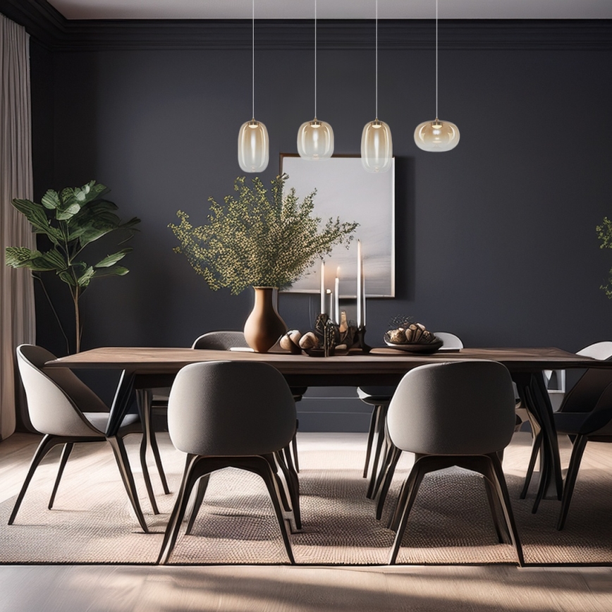 LED Pakabinamas sietynas VASO LED/15W/230V auksas/dūminis