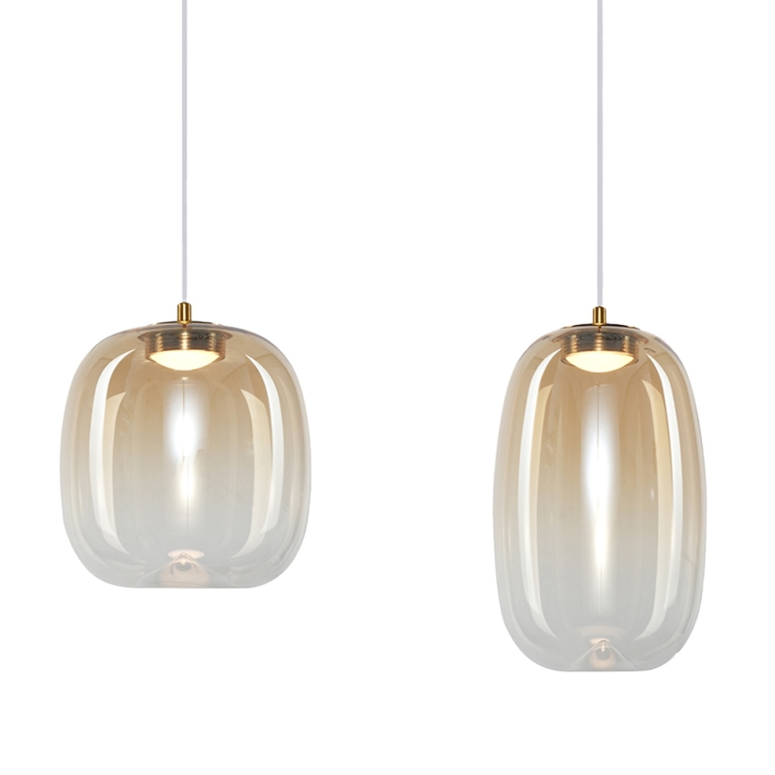 LED Pakabinamas sietynas VASO LED/15W/230V auksas/dūminis