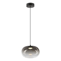 LED Pakabinamas sietynas VASO LED/4W/230V diametras 18 cm juoda/dūminis