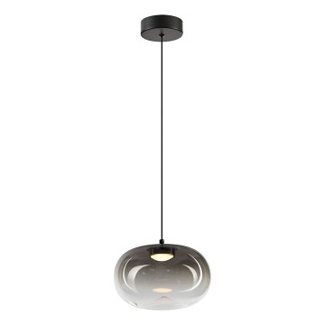 LED Pakabinamas sietynas VASO LED/4W/230V diametras 18 cm juoda/dūminis