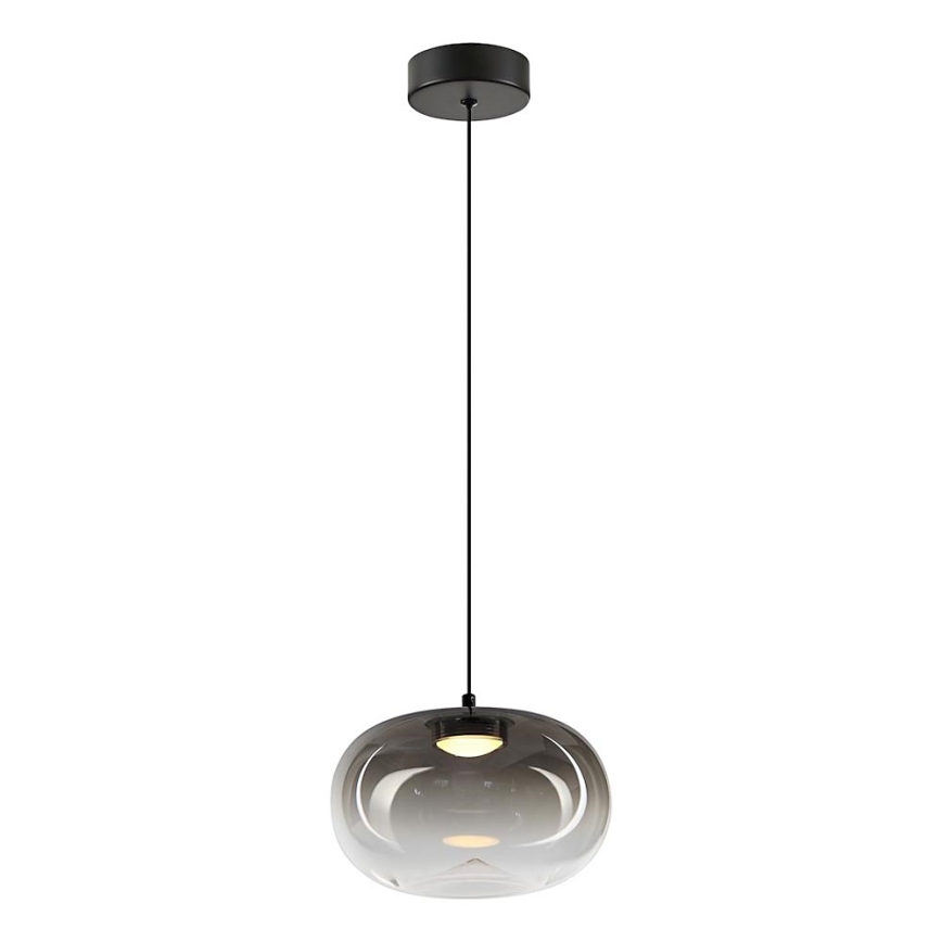 LED Pakabinamas sietynas VASO LED/4W/230V diametras 18 cm juoda/dūminis