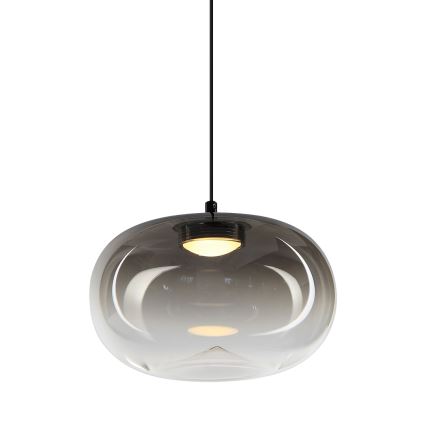 LED Pakabinamas sietynas VASO LED/4W/230V diametras 18 cm juoda/dūminis