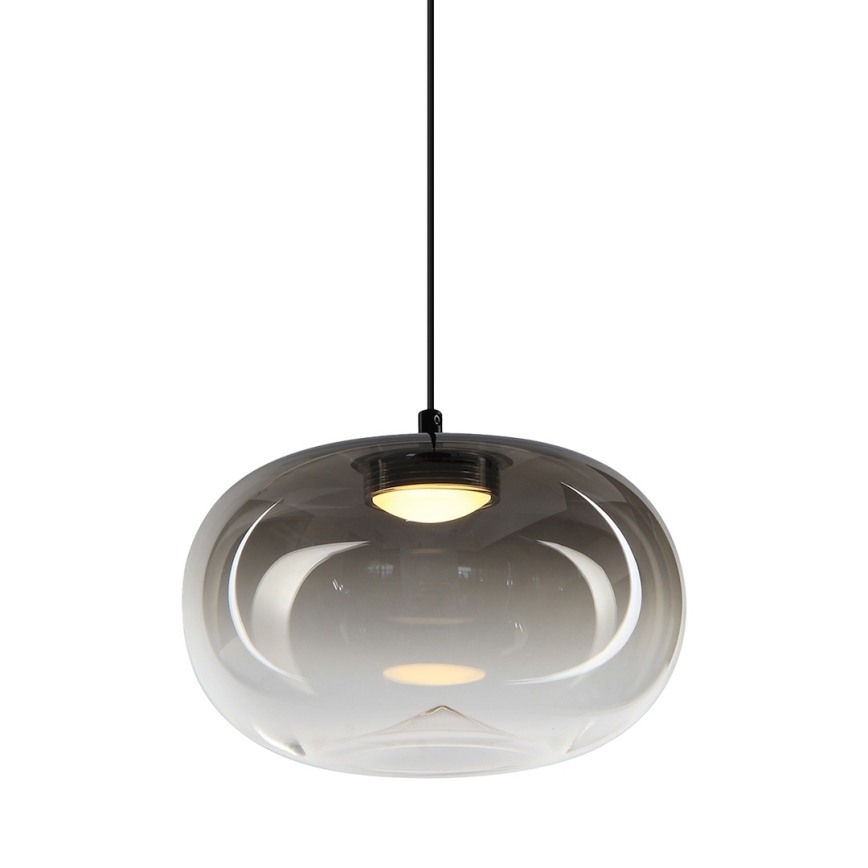LED Pakabinamas sietynas VASO LED/4W/230V diametras 18 cm juoda/dūminis