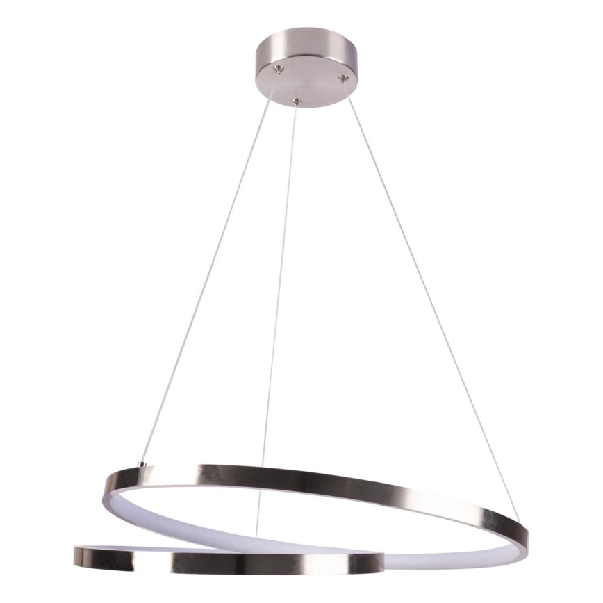 LED Pakabinamas sietynas ZEFIRA LED/40W/230V 4000K diametras 50 cm blizgus chromas