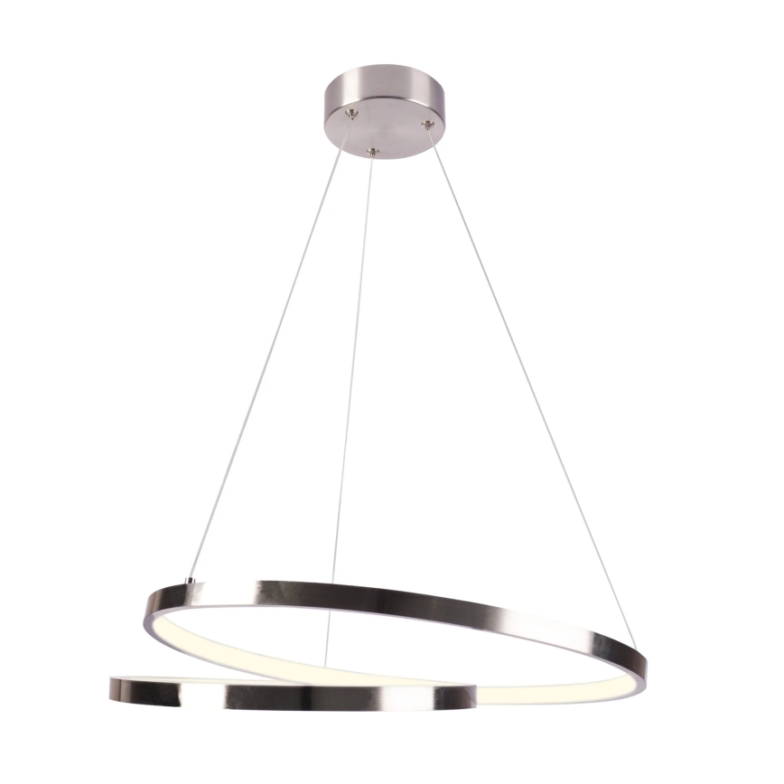 LED Pakabinamas sietynas ZEFIRA LED/40W/230V 4000K diametras 50 cm blizgus chromas