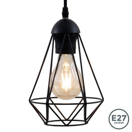 LED pakabinamas šviestuvas ant laido 1xE27/6,5W/230V 2500K juodas