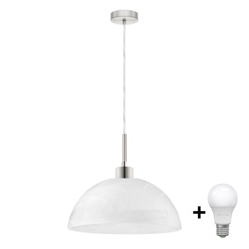 LED pakabinamas šviestuvas ant laido 1xE27/60W/230V baltas/skaidrus