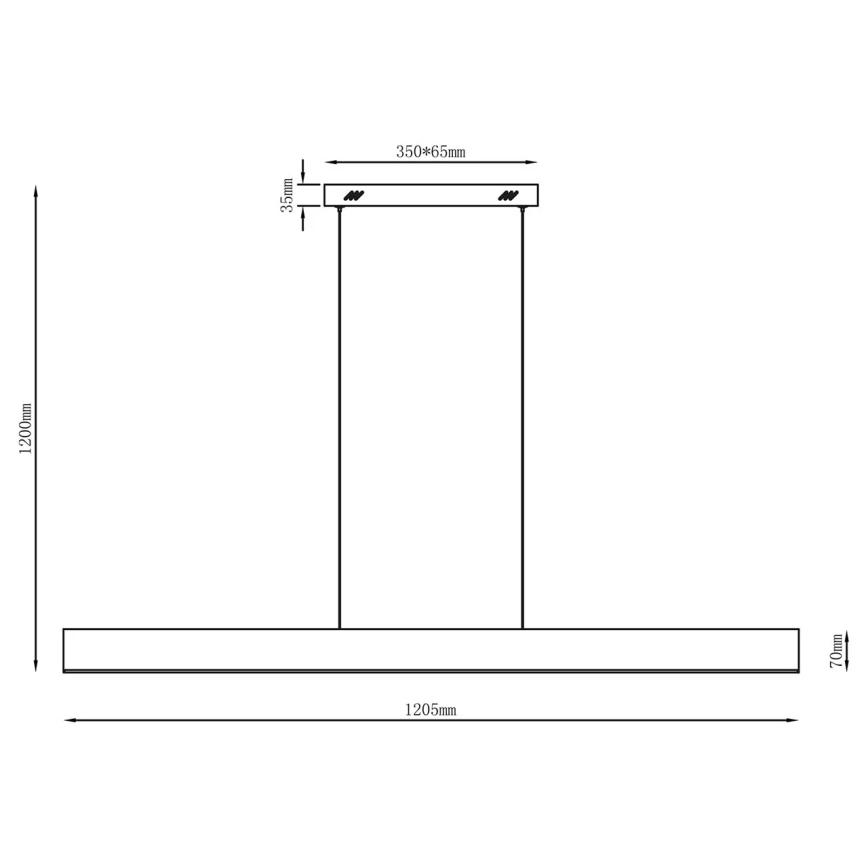 LED pakabinamas šviestuvas ant laido BERNADETTA LED/20W/230V 4000K balta