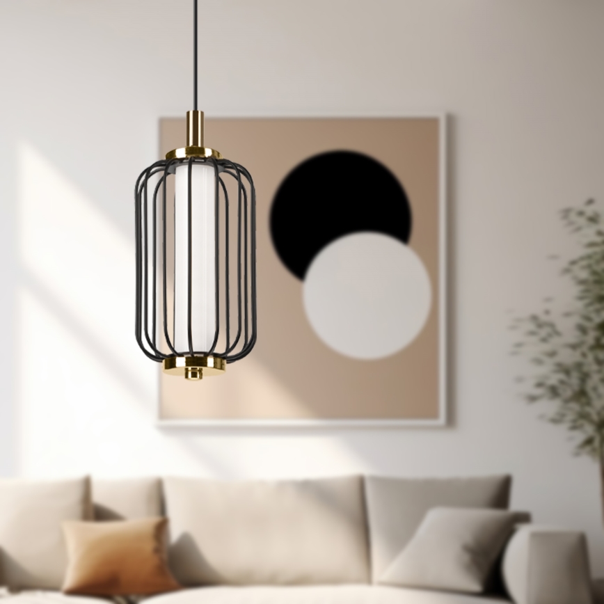 LED pakabinamas šviestuvas ant laido BONNIE LED/10W/230V 3000K juodas