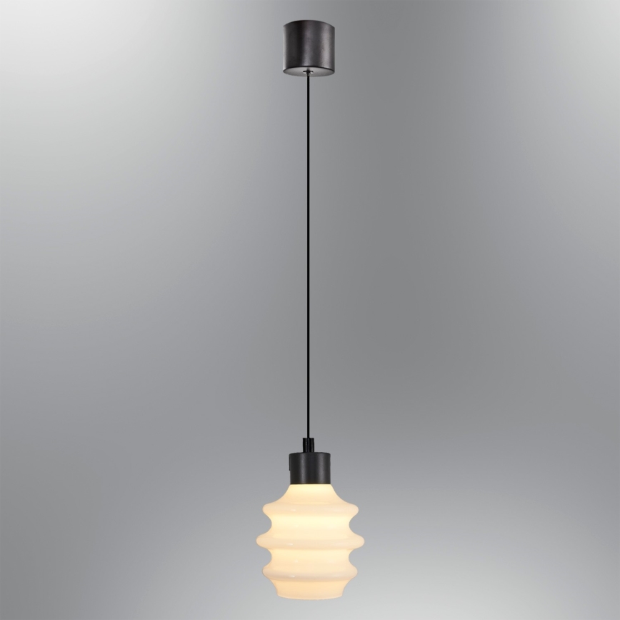 LED pakabinamas šviestuvas ant laido CACTUS LED/3W/230V 3000K juoda/balta