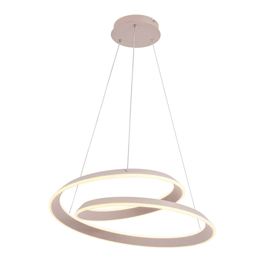 LED pakabinamas šviestuvas ant laido CASHMERE LED/75W/230V Ø 60 cm, smėlio spalvos